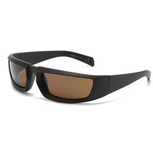 Sport Sunglasses Riding Mirror Anti Wind Dust Protection Brown Frame Comfortable